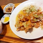 喫茶 俺ん家゛ - 鳥のすっ唐（酢唐揚）750円　2017/04