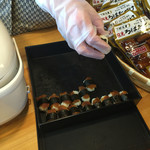 旅の駅 日光ろばたづけ お食事処 - ダイコンのろばたづけのお寿司