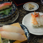 廻る寿司 めっけもん - ホタ・海老3種