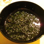 すし処 めくみ - 岩海苔の吸物。