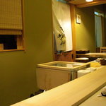 すし処 めくみ - つけ場の雰囲気。