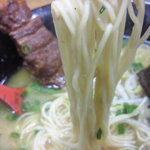 Ramen Kiage - きあげラーメン麺アップ