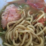 食い味の道有楽 - 少し残して鶏ガラ出汁の割汁を掛けて完食