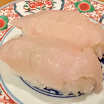 廻鮮寿司 塩釜港 - 今日のお薦め「活アイナメ ¥300」