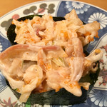 廻鮮寿司 塩釜港 - 手作りが美味しい「北寄サラダ ¥150」・大好き♡