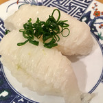 廻鮮寿司 塩釜港 - 「えんがわ ¥250」も身が厚いっ！！