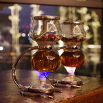 茶禅華 - 金萱烏龍茶をサイフォンで