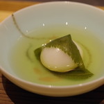 茶禅華 - 桜の香りの茹で団子