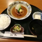 季節料理　根本 - ランチ　サバの味噌煮定食　￥９００