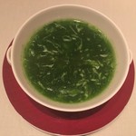 広東料理 センス - 干し貝柱入り翡翠スープ