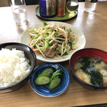 ヨット食堂 - 野菜イタメ定食