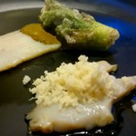 ウシマル - トコブシ、アワビ、鱈の目