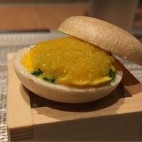 SUGALABO - 下の卵のムースはねっとりと。生カラスミにより全体の塩気は強めだ。