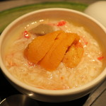 エクアトゥール - タラバガニの温かいフラン 雲丹と蟹味噌2