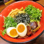 元祖博多中州屋台ラーメン 一竜 - 油そば　大　味付玉子