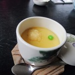 Katsugyo Ryouri Kabeshima - 茶碗蒸しにはイカ団子が入ってました、さすがにイカの名所ですね。