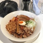 麺や 齋とう - 辛まぜそば  3.5辛  追い飯付き  800円