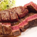 キャトルラパン 北梅田 - 1704_キャトルラパン 北梅田_ステーキランチ(400g)＠1,300円 赤身が美味しい！