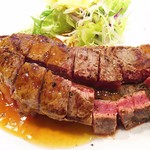 キャトルラパン 北梅田 - 1704_キャトルラパン 北梅田_ステーキランチ(400g)＠1,300円 これ段になっています！