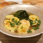 SUGALABO - 熊本タモギ茸と縞海老に和歌山のヒロメ