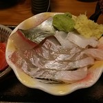 初鮮 - たこは生でした。他の魚は名前は聞きましたが忘れました。歯ごたえはgoodでした。