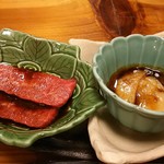 初鮮 - 焼き物のお肉と魚。