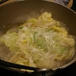 初鮮 - 最後は肉しゃぶです。