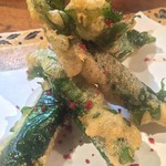 鳥玖 - ささみと明太子のしそ包み揚げ 380yen