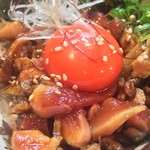 鳥玖 - たたきユッケ 450yen