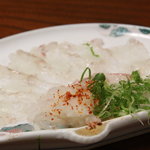 からかさ - クエの薄造り