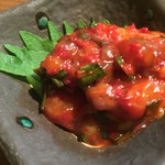 鳥玖 - やみつきチャンジャ 300yen