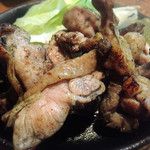 鳥玖 - もも炭火炙り 580yen