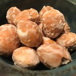 鳥玖 - 塩煎り銀杏 380yen