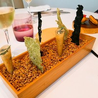 プレヴナンス - 縮緬キャベツ・海苔のチップス　鯖のリエット