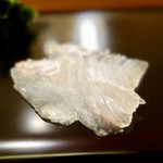 鮨みなと - ［2017/03］酒肴② 道産(日本海側)ひらめ刺し