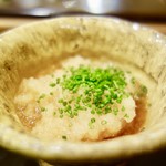鮨みなと - ［2017/03］酒肴⑨ くえの湯引き 大根おろし 出汁 ポン酢