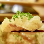 鮨みなと - ［2017/03］酒肴⑨ くえの湯引き 大根おろし 出汁 ポン酢