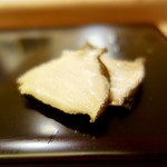 鮨みなと - ［2017/03］酒肴⑩ 道産あわび 肝ソース しゃり玉