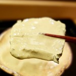 鮨みなと - ［2017/03］酒肴⑩ 道産あわび 肝ソース しゃり玉