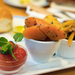 hayari - 2017.4 前菜3点盛り合わせ（880円）