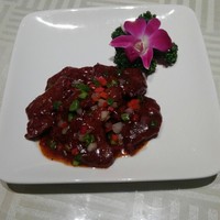 涵梅舫 銀座店 - 牛ヒレ肉オイスターソース炒め