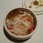 カセント - たっぷりのカニの身とジュレ