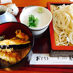 じゃずそば放哉 - 天丼付更科蕎麦ランチ税込８００円