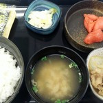 吉野家 - 明太子牛小鉢定食