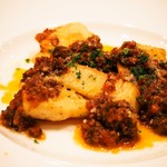 トラットリア・アルモ - 筍のソテー ボロネーゼがけ