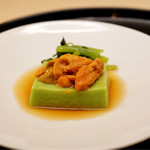 もめん - ・うすいえんどう、雲丹、花山葵