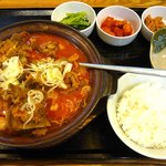 ビビンパハウス - カムジャタン定食　850円