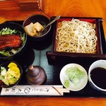 大村庵 - 穴子丼とそばセット（900円）