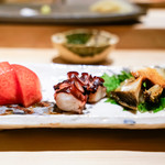 鮨心 - トマトたこあわび