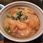 天ぷら岡本 - 〆は海老もたくさんな天茶